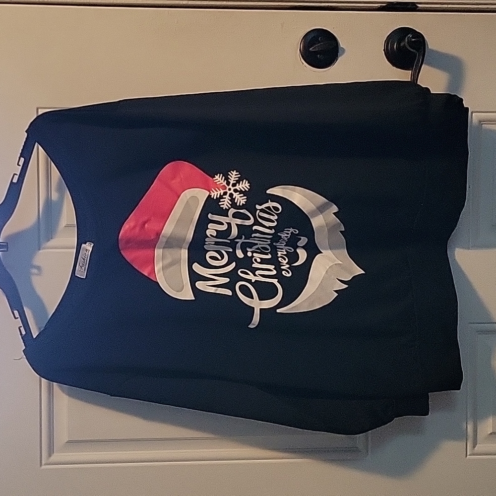 Christmas off the shoulder sweatshirt